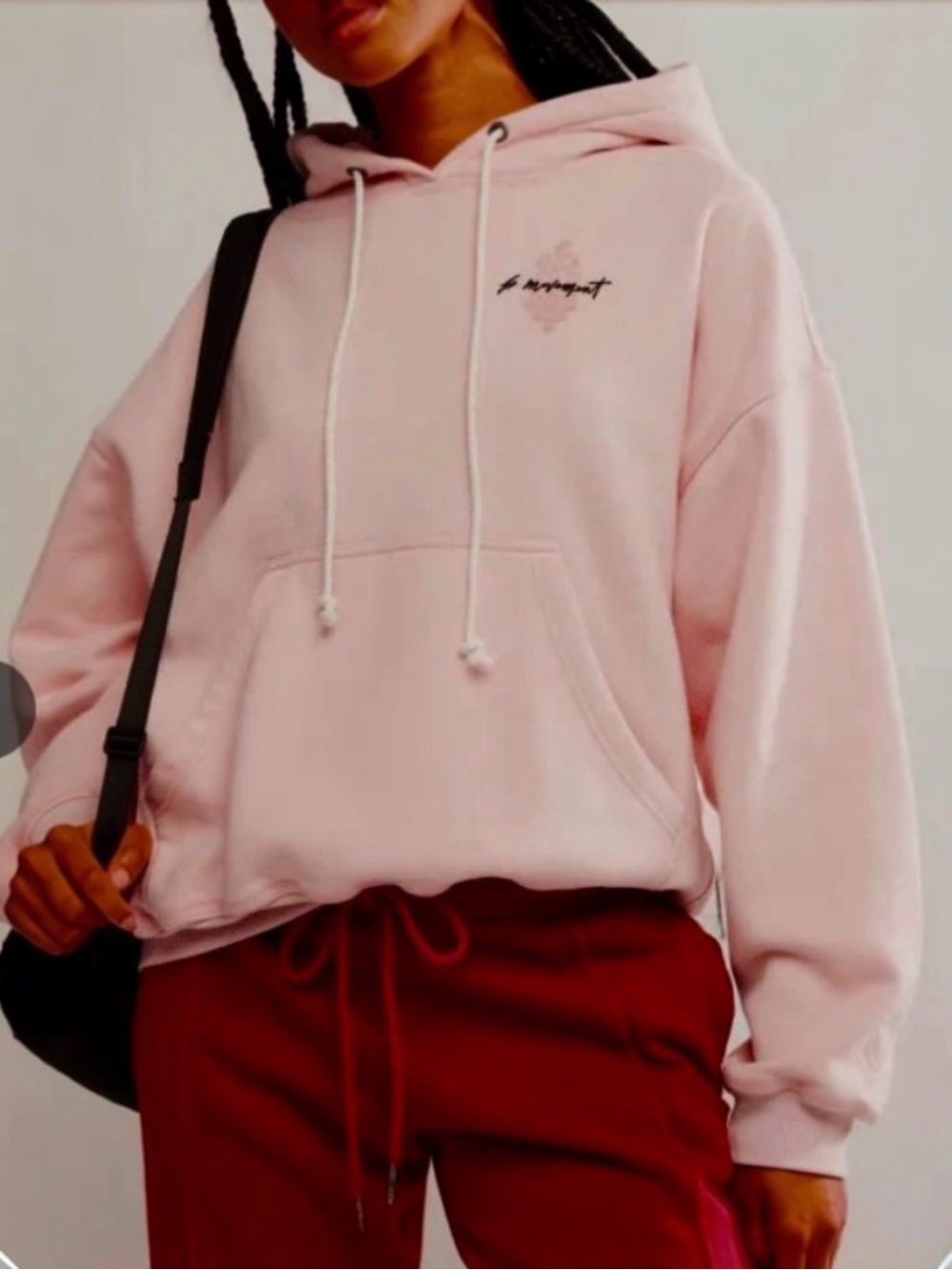 Free People Movement Final Call Butti
Logo Hoodie Rose Water M